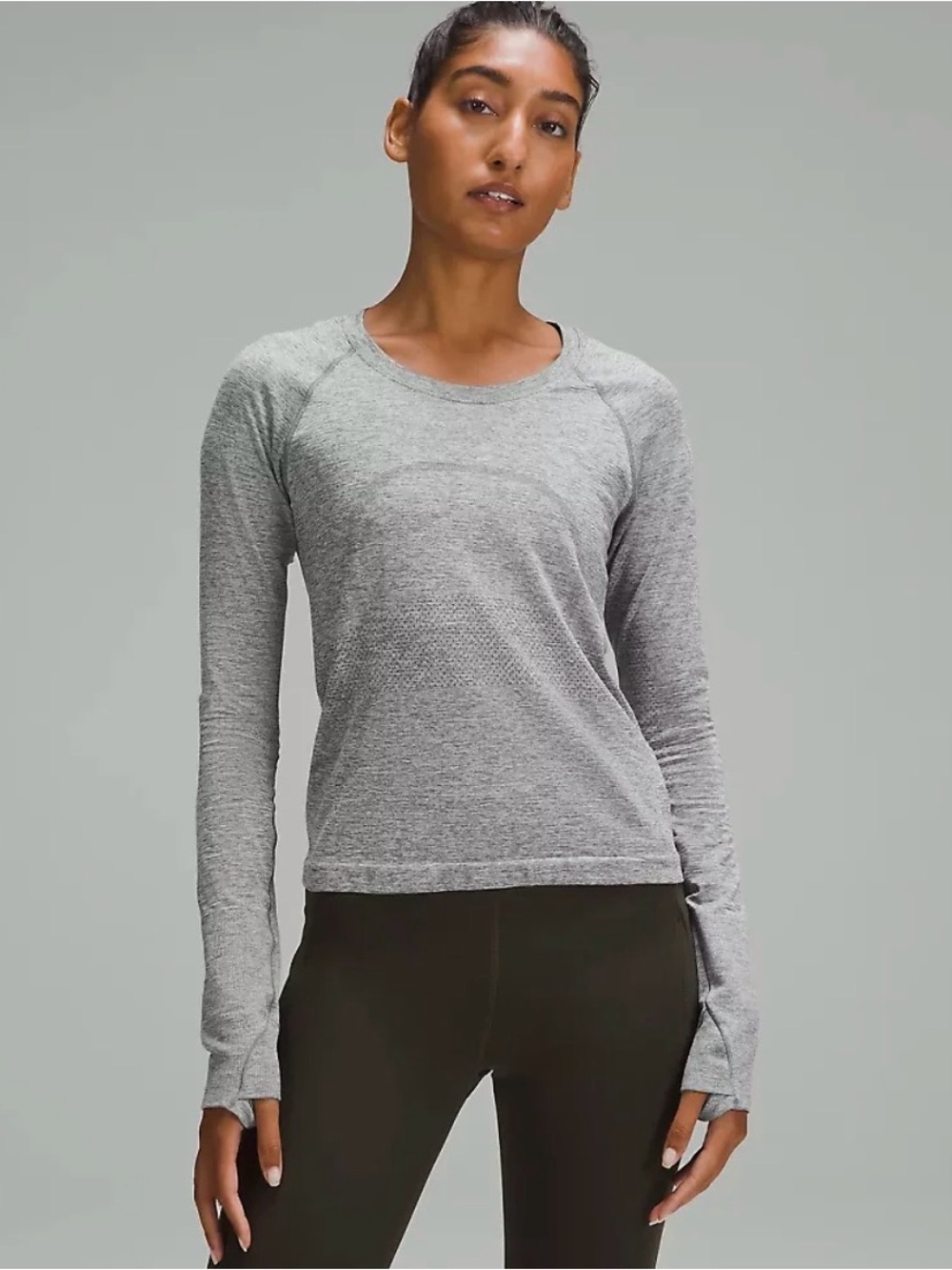 Lululemon Swifly Tech Long sleeve Shirt 2.0 grey Size 4